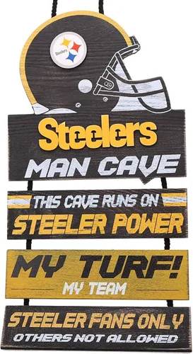 Miniatura 25 de NFL Team Logo Mancave Man Cave Hanging Wall Sign