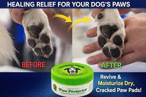 Miniatura 9 de Doggy Style Bálsamo de patas para perros, cera natural segura para lamer patas para patas secas y agrietadas, hidratante para almohadillas, nariz