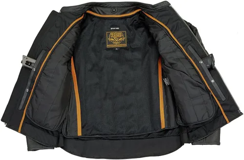 Miniatura 4 de Chamarra de piel Leather King para hombres