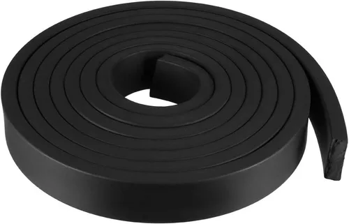 Miniatura 65 de uxcell Tira de sello de goma rectangular maciza, 0.197 in de ancho, 0.118 in de grosor, 3.3 ft de largo, color negro
