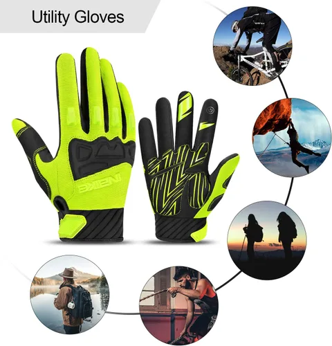 Miniatura 7 de INBIKE MTB BMX ATV - Guantes de ciclismo para carrera de motocross, bicicleta de montaña, DH