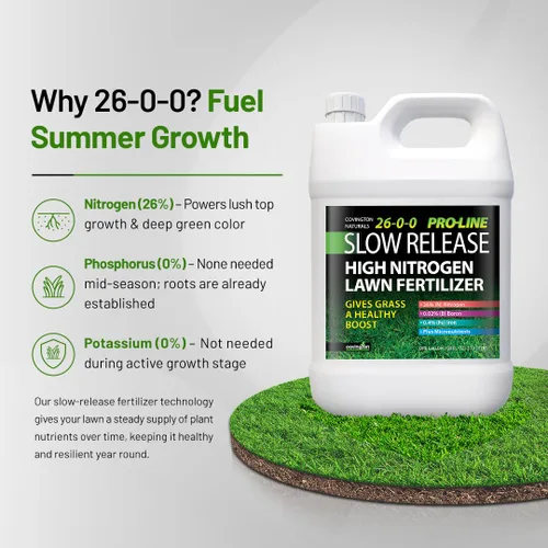 Miniatura 2 de Covington ProLine 26-0-0 NPK Fertilizante líquido de liberación lenta para césped (1 galón), alimento para césped con alto contenido de nitrógeno