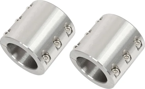 Miniatura 3 de HECASA Abrazaderas de tubo de cuello dividido de 2 pulgadas compatibles con conector de barra antivuelco UTV, abrazaderas de tubo soldables, 2 piezas
