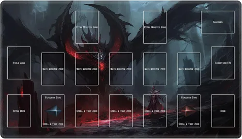 Miniatura 41 de Alfombra de juego con zonas para juego de cartas MTG, alfombras de juego de mesa, alfombras de juego de mesa de Magic, 61x35.5 cm, alfombra de juego