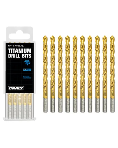 Miniatura 11 de CRALY Paquete de 10 brocas de cobalto de 1/16 pulgada, brocas helicoidales de longitud estándar M35 HSS con revestimiento de titanio, punta dividida