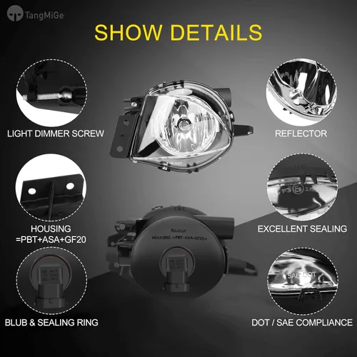 Miniatura 3 de TangMiGe Lámparas antiniebla para BMW Serie 3 (323i 325i 325xi 328i xdrive 330xi 335d 335i 328xi 335xi 330i Sedan E90 / Wagon E91)