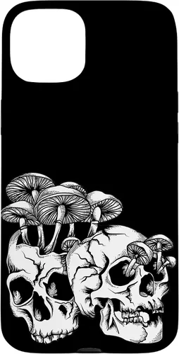 Miniatura 9 de Skull Goth Gothic Occult Emo Satanic Mushroom Skeleton Case for iPhone 17
