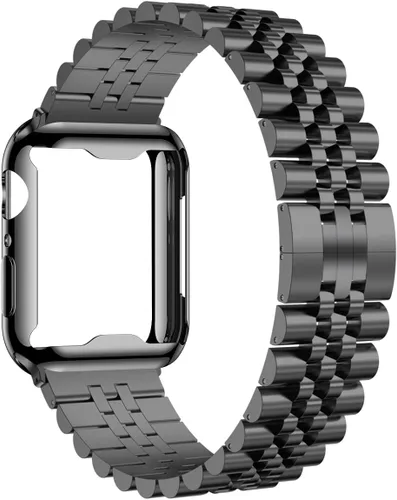 Miniatura 11 de baozai Correas compatibles con Apple Watch de 1.811 in 1.772 in 1.732 in 1.654 in 1.614 in 1.575 in 1.496 in, correa de acero inoxidable con funda