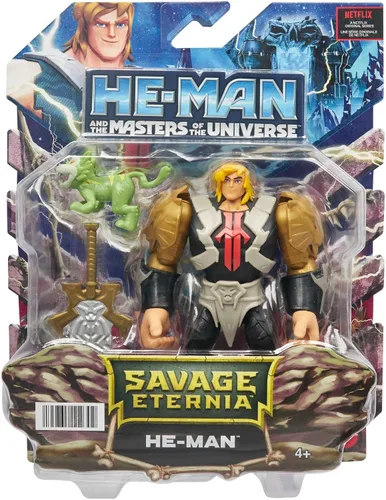 Miniatura 6 de Figura de acción de He-Man de Masters of the Universe y He-Man Savage Eternia He-man