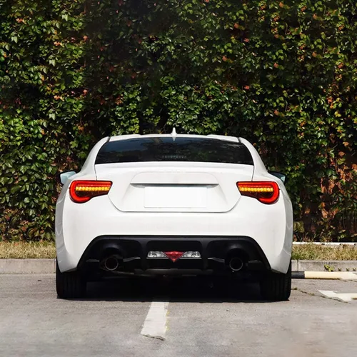 Miniatura 6 de VLAND Luces traseras LED compatibles con Scion Fr-s 2013-2016 Toyota86/Subuaru Brz 2013-2020 con secuencial ámbar, conjunto de lámpara trasera LED
