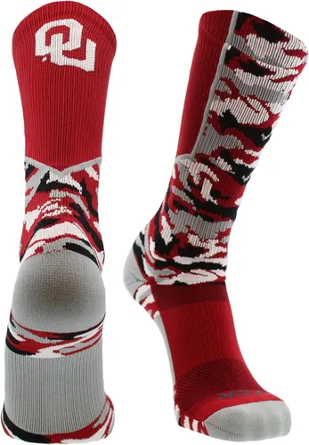 Miniatura 18 de TCK NCAA Woodland Camo Crew Socks – Officially Licensed Collegiate Fan Gear – Durable Cushioned Moisture Wicking Socks