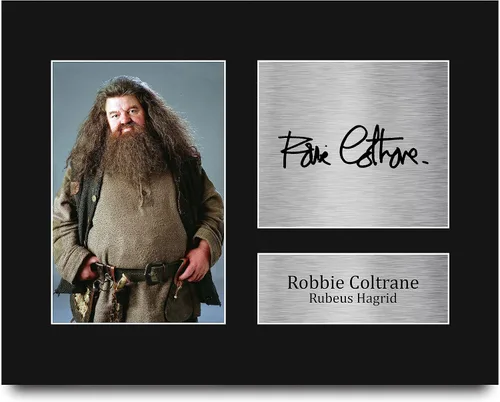 Miniatura 8 de HWC Trading Robbie Coltrane Harry Potter Rubeus Hagrid 16 x 12 pulgadas (A3) Impreso Regalos Firmados con Autógrafo para fanáticos de recuerdos