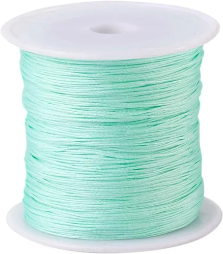 Cuerda de nailon trenzado de 150 yardas de 0.020 in para pulseras, cuerda de nailon trenzado chino para collares, pulseras, joyería, manualidades,