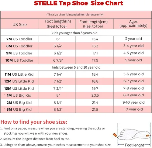 Miniatura 6 de Stelle Tap Shoes for Girls Boys PU Leather Black Non-Slip Dance Shoes for ToddlerLittle KidBig Kid