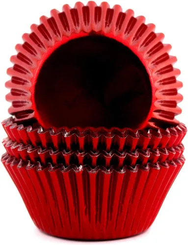 Miniatura 7 de Moldes de aluminio para cupcakes para fiesta de Halloween, tazas para hornear estándar, 100 unidades (negro)