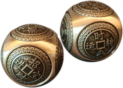 Miniatura 8 de Rana de dinero Feng Shui de latón de tres patas, riqueza tradicional, estatua de sapo de dinero con juego de 5 monedas de buena suerte, monedas