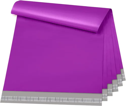 Miniatura 49 de Metronic Sobres de polietileno grandes de 24 x 24 pulgadas, 100 unidades, bolsas de envío adhesivas fuertes para ropa, sobres impermeables para Lila