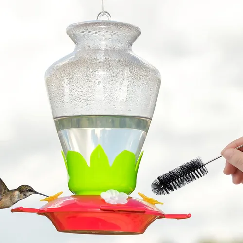Miniatura 7 de 38 piezas de 3 tamaños de cepillo de limpieza para comederos de colibríes, mini cepillo de tubo de nailon con 16 piezas de repuesto para pájaros