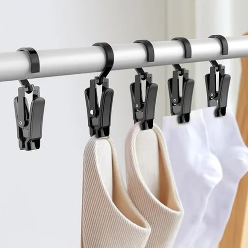 Miniatura 6 de Ganchos giratorios de plástico para colgar, ganchos giratorios súper fuertes, ganchos para ropa, clips de ropa, perchas de armario para el hogar
