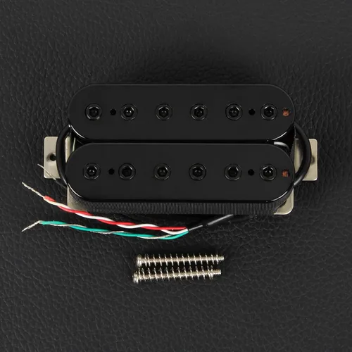 Miniatura 3 de FLEOR Pastilla de Puente Pickup de Cerámica de Doble Bobina Humbucker para Pastillas de Guitarra Eléctrica Pickup-Negro