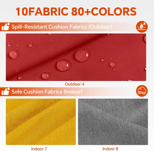 Miniatura 2 de Focuprodu Cojín de banco personalizado, cojín de asiento de banco antideslizante, cojín de asiento de ventana de color/tamaño/lazos personalizados