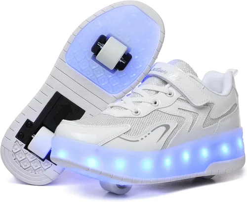 Miniatura 10 de Roller Skate Shoes for Kids Boys Girls LED Roller Sneakers Light Up Fashion Flashing Wheels Shoes Rechargeable