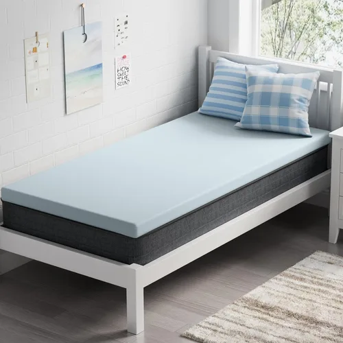 Miniatura 18 de OhGeni - Cubrecolchón de espuma viscoelástica de 2 pulgadas con funda, funda de cama suave con base antideslizante, mejorado con gel refrescante