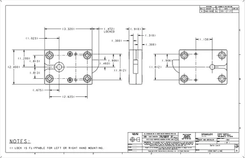Miniatura 5 de Sargent & Greenleaf S&G Modelo 1004-102 Spinblocker Bolt Cerradura segura electrónica