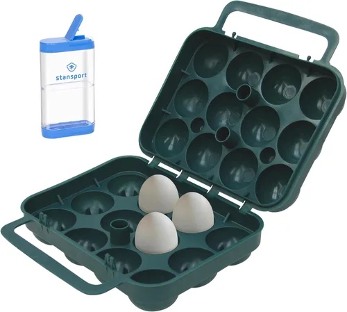 Miniatura 8 de Stansport - Recipiente para huevos para acampar y viajar