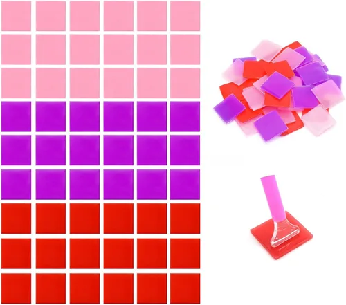 Miniatura 10 de Juego de herramientas de cera de bordado de diamante de arcilla para pintura (morado 50 piezas)