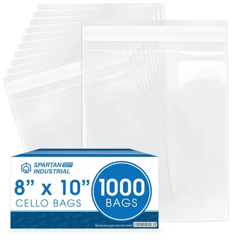 Miniatura 12 de Spartan Industrial - 6" X 10" (1000 unidades) Bolsas de polietileno resellables adhesivas transparentes de celofán para embalaje, almacenamiento