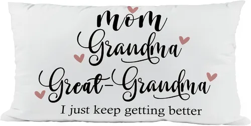 Miniatura 25 de Regalos para abuela, fundas de almohada de 18 x 18 pulgadas, regalos de anuncio de embarazo para abuela, regalos de bisabuela de nietos, regalo