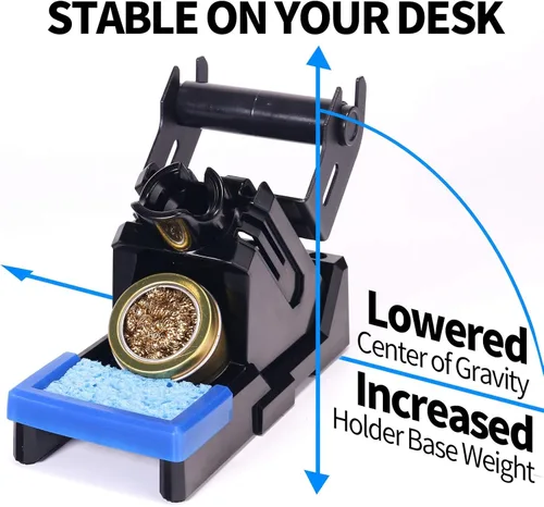 Miniatura 5 de YIHUA X-2 Evolution Soporte avanzado resistente al calor para soldador y sistema de almacenamiento con soporte para bobina de soldadura, limpiador