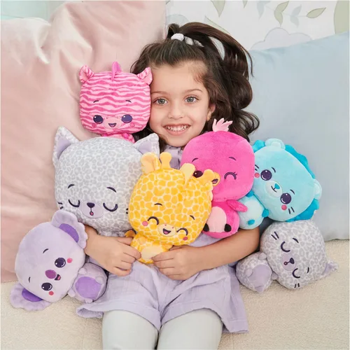 Miniatura 6 de GUND Drops, Gina Spots, Expressive Premium - Animal de peluche suave para mascotas, leopardo morado, 9 pulgadas