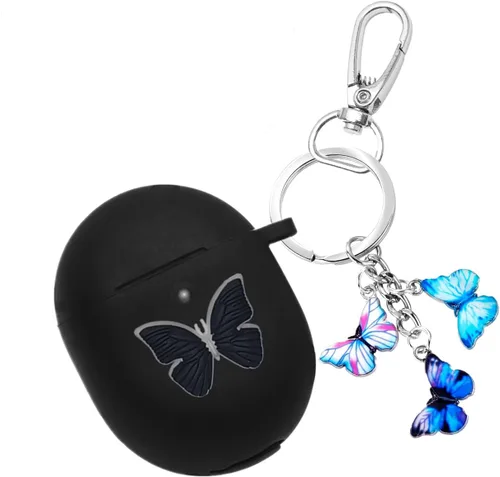 Miniatura 6 de Funda para Google Pixel Buds Pro 2022, bonita funda de silicona suave con diseño de mariposa de dibujos animados, funda de carga Pro