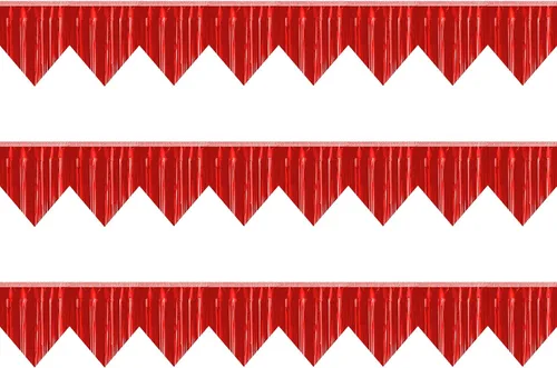 Miniatura 13 de Pancarta 3P con flecos metálicos para colgar en la pared, telón de fondo para desfiles, flotadores, guirnaldas, bodas, fiestas, graduación, clase