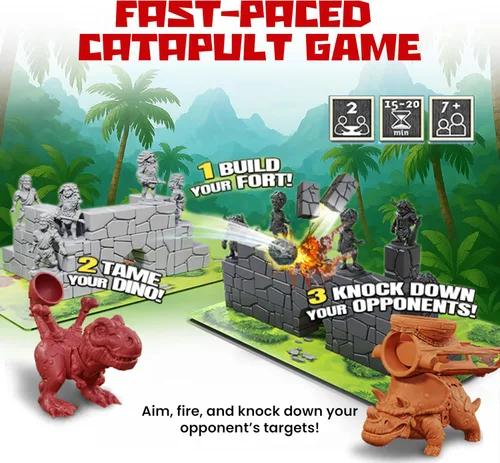 Miniatura 2 de Catapult Feud - Juego base, expansiones y accesorios (expansión del paquete dinosaurio)