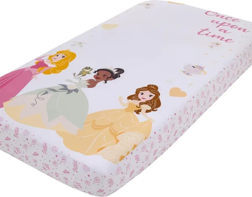 Miniatura 13 de NoJo Disney Lion King Simba - Sábana bajera ajustable para cuna, color marrón claro, dorado y blanco Wild About You Canela