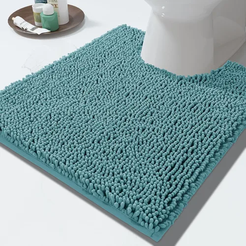 Miniatura 50 de Yimobra Alfombras lavables para baño, alfombra de baño de chenilla súper suave y absorbente para piso y alfombra, alfombra antideslizante de secado