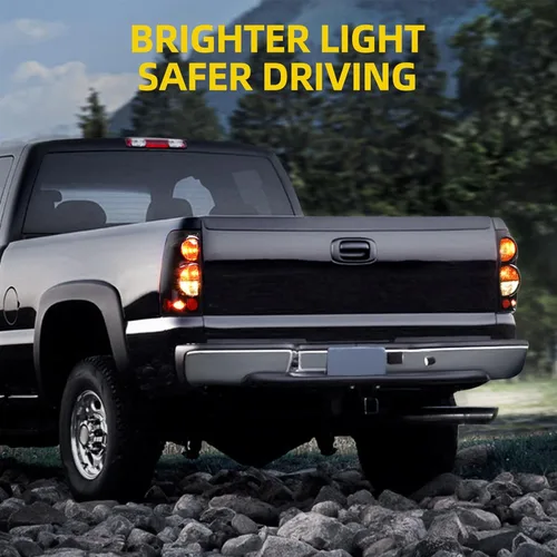 Miniatura 7 de DWVO Luces traseras compatibles con Chevy Silverado 1500 2500 1999-2006, GMC Sierra 1500 1999-2002 y GMC Sierra 2500 2001-2002, lentes traseras, OE