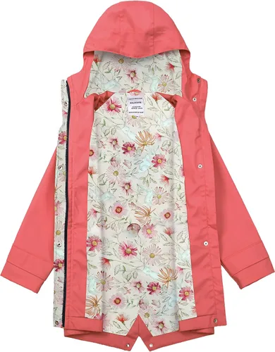 Miniatura 3 de SOLOCOTE Chaqueta impermeable de goma con capucha para niños impermeable resistente al viento talla 5-14 años