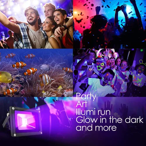 Miniatura 4 de Lanfu - Luz de inundación LED de alta potencia de 10 W, IP65, 85 V-265 V, CA para suministros de fiesta, brillo de neón, pesca, curado, fiesta