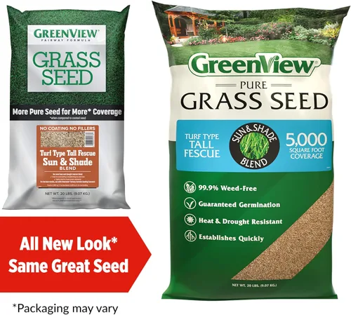 Miniatura 2 de GreenView Pure Grass Seed Turf Type Tall Fescue Sun & Shade Blend, bolsa de 20 libras - Cubre hasta 5,000 pies cuadrados
