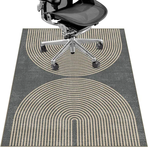 Miniatura 30 de Tapete para silla de oficina para suelo de madera dura y azulejos, 36" x 48" tapete resistente para silla de escritorio para suelos duros, alfombra
