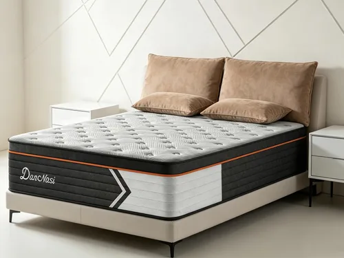 Miniatura 54 de Colchón tamaño individual de 10 pulgadas en una caja, espuma viscoelástica híbrida y resortes embolsados, 7 zonas para dormir de espalda y de lado