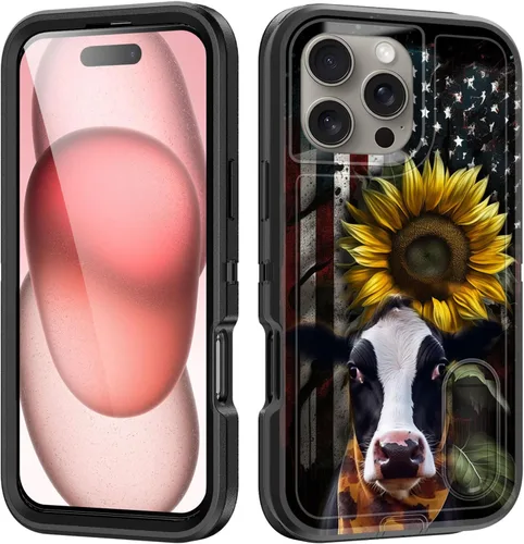 Miniatura 145 de Funda para iPhone Air con soporte integrado, a prueba de golpes, polvo y caídas, 3 capas, grado militar, funda protectora para iPhone Air de 6.5