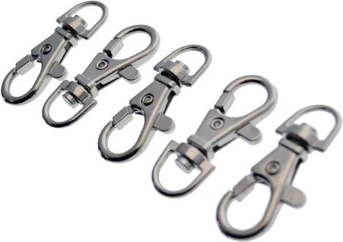 Miniatura 3 de Specialist ID - Paquete de 10 ganchos de metal de alta calidad con cierre de langosta para manualidades, clip de 1.5 pulgadas con broche de gatillo