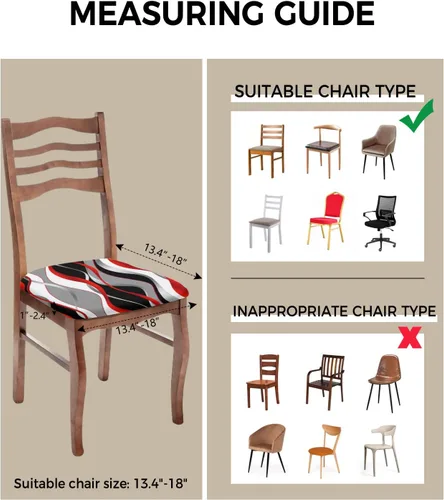 Miniatura 3 de LiDU Juego de 4 fundas de asiento de otoño de calabazas naranjas para sillas de comedor, fundas protectoras para sillas de Acción de Gracias, fundas