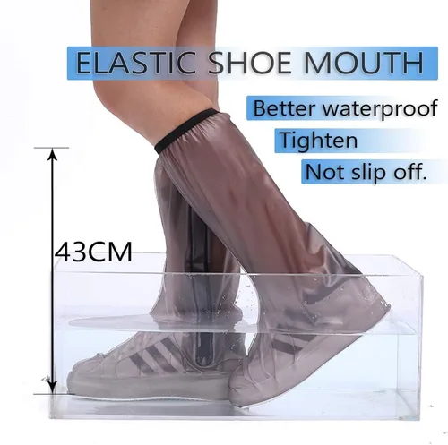 Miniatura 4 de Funda impermeable para botas, repetible y duradera, anti-esquí, protector de pierna de 17 pulgadas, protector de pierna de alta portátil, transporte
