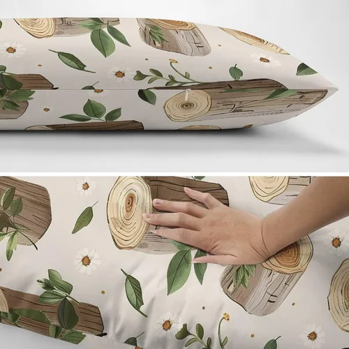 Miniatura 8 de Pillowcases Set of 2 Pillow Shams Breathable Soft Pillow Covers with Envelope Closure Birch Stump Pattern Pillowcases Standard Size 12 "x20 Cooling